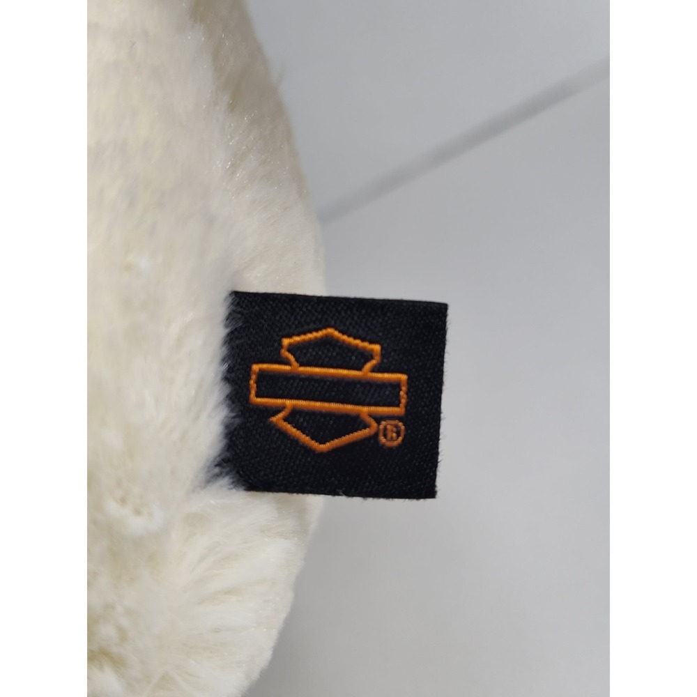 HARLEY DAVIDSON " HAPPY HARLEY DAVIDSON " POLAR BEAR PLUSH TAG HAS WEAR SEE PICS - Picture 7 of 8
